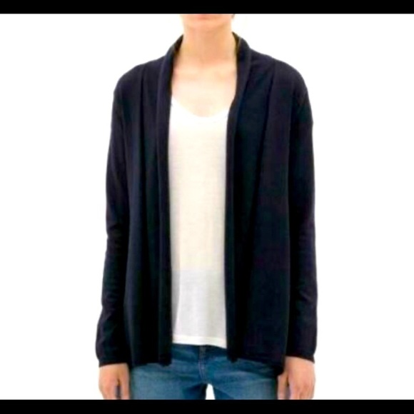 ZARA Cardigan open front with collar. Tan - Picture 2 of 2